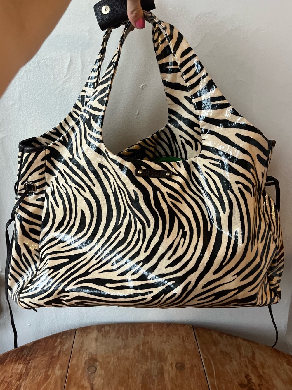 Kate Spade Zebra Hobo Tote